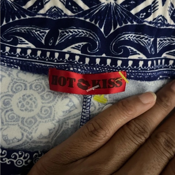 Hot Kiss Boho Thai Elephant Geometric Floral Handkerchief Midi Skirt Women’s 2X - Picture 5 of 5